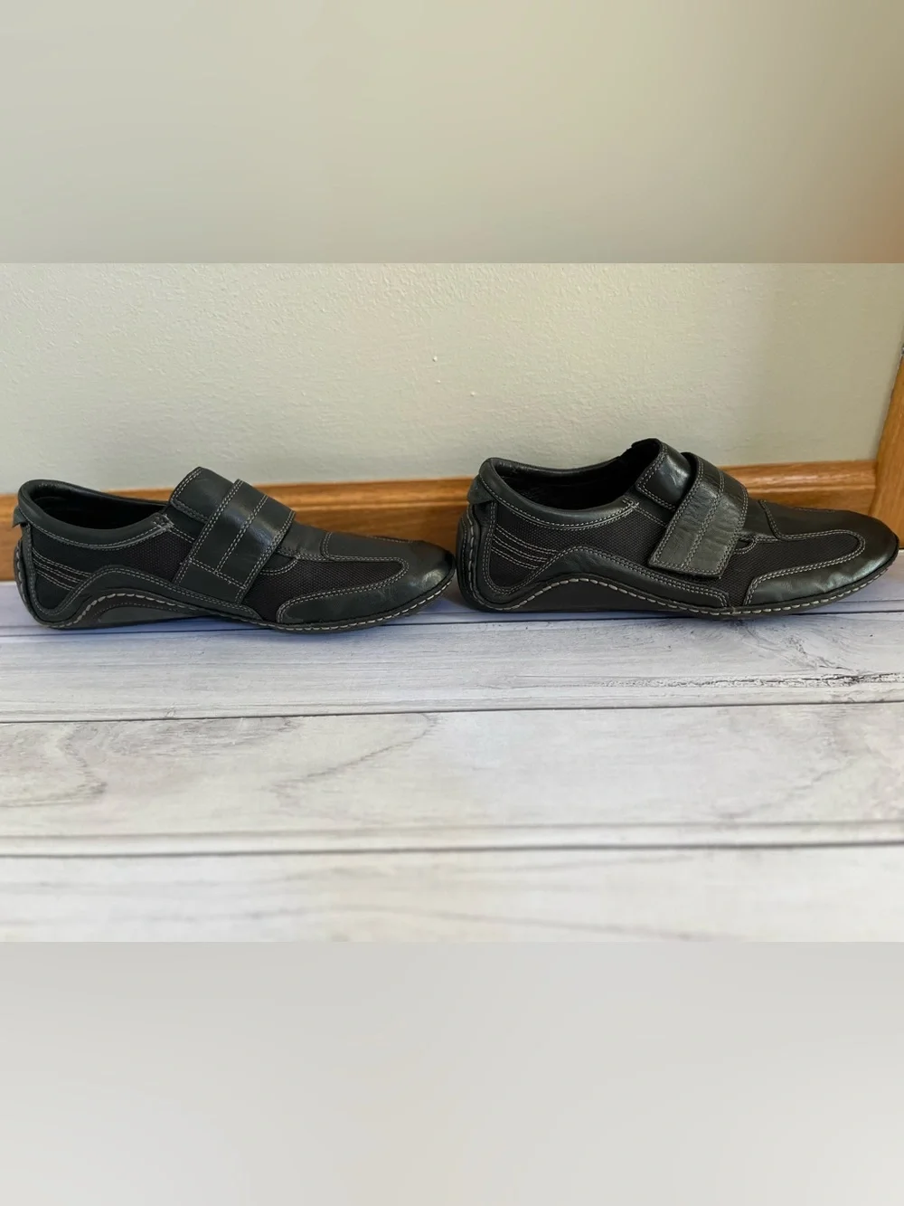 Cole Haan Nike Air collaboration series G slip on black leather loafer shoe. 9.5